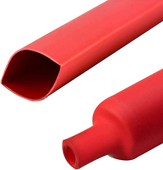 Guaina Termorestringente 6,4 mm Rossa *(stecca 1 Mt)